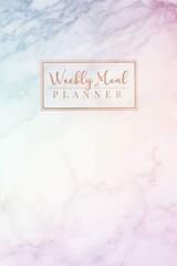 Weekly Meal Planner: Meal Planner Notebook and Grocery List - 1 Full Year of Meal Planning and Grocery Lists! - Pastel Hue Marble (52 full weeks)