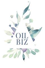 Oil Biz: 6x9 120 Page Blank Line Journal Notebook, Keep Notes on Essential Oil Business/ Favorite EO Blends/ Health Benefits
